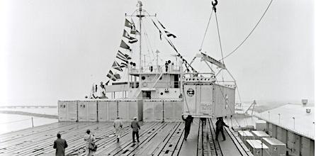 Первые морские контейнеры Первые морские контейнеры